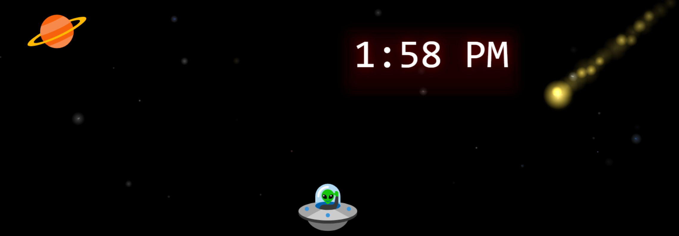 Space Screen Saver.